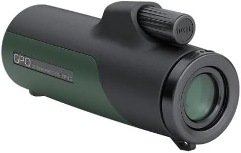GPO German Precision Optics Passion Mono 10x36ED Monocular, Lightweight Monocular for Hunting, Wildlife Observation, or Bird Watching, Deep Green Magnesium Frame (M100) in Kuwait