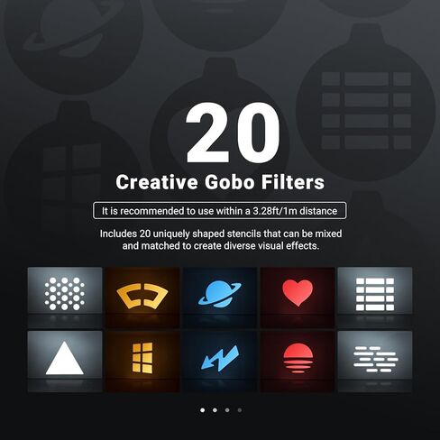 NEEWER BASICS مصباح يدوي للتصوير الفوتوغرافي بقدرة 20 وات RGB مع 4 ألوان/20 مرشحات Gobo، بطارية مدمجة بقدرة 49.95 وات في الساعة، 6300K CRI95+ ضوء كشاف LED محمول لغروب الشمس المحيط لإضاءة استوديو تسجيل الفيديو، FL20 in Kuwait