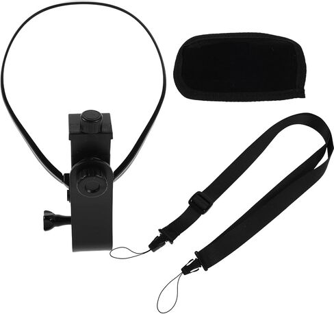 NUOBESTY Flexible POV Neck Mount and Phone Chest Holder for Outdoor Riding and Live Streaming, Hands-Free Smartphone and Sports Camera Stand with Adjustable Vertical and Horizontal Clips, in Kuwait
