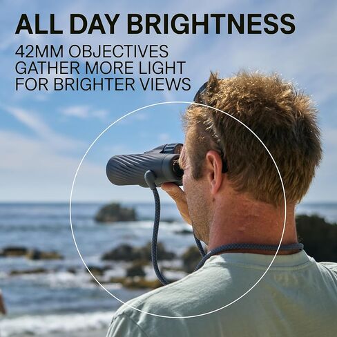 Bushnell A5 10x42 Binoculars for Adults & Kids, Waterproof, Fogproof, 10X Magnification, Dielectric & Phase Coated Prisms, Fully Multi-Coated Lenses & Rubber Armor - Cilantro Green in Saudi Arabia