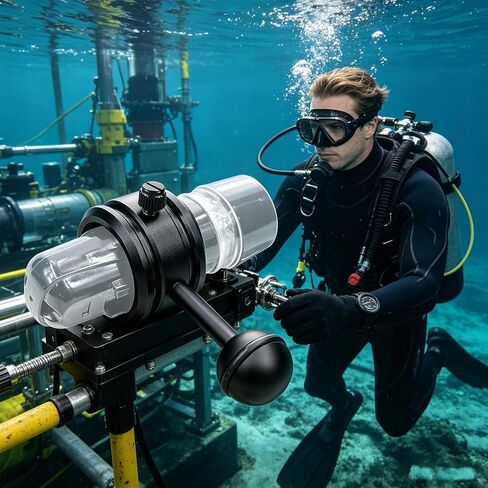 Diving Light Clamp | Aluminum Alloy Easy Installation - Diving Light Ball Head Clamp | for Men Women Teens Adults Beginners Experts Underwater Action Camera in Kuwait
