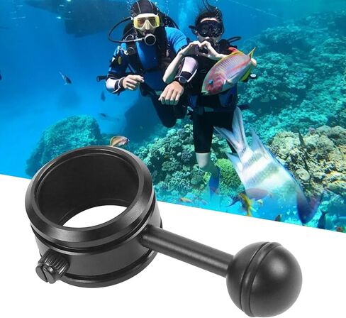 Diving Light Clamp | Aluminum Alloy Easy Installation - Diving Light Ball Head Clamp | for Men Women Teens Adults Beginners Experts Underwater Action Camera in Kuwait