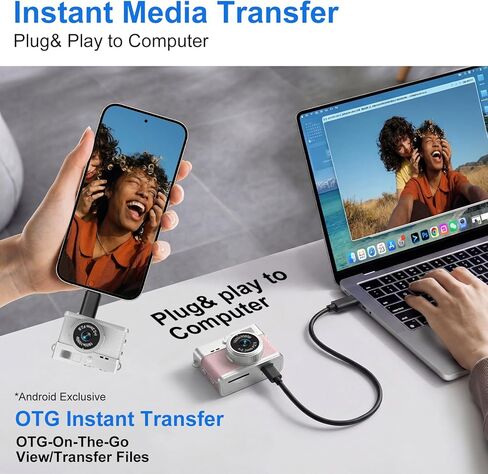 Mini Keychain Camera - 1080P FHD Mini Retro Digital Camera - Tiny Portable Small Cameras Vintage Compact Micro Cameras - Pocket Video Recorder with 8GB Card for Travel Study Recording in Kuwait
