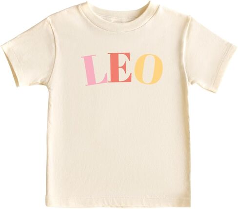 Leo Horoscope Cute Baby Bodysuit, Kids & Toddler T-Shirt - Funny Outfit for Girls Boys Baby Shower Foodie Tee in Saudi Arabia