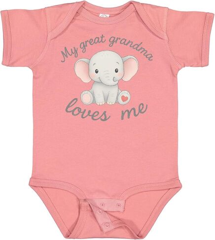 inktastic Great Grandma Loves Me Baby Bodysuit in Saudi Arabia