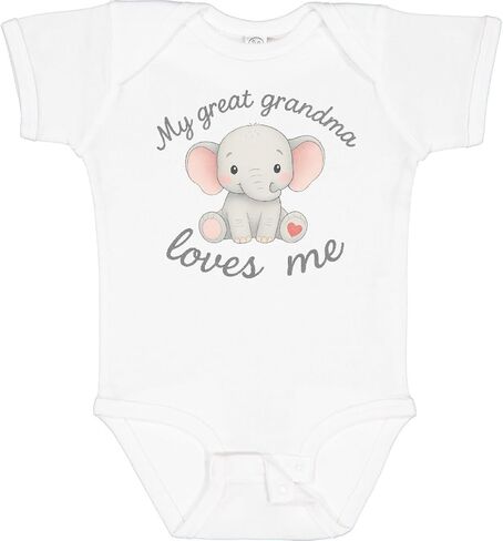 inktastic Great Grandma Loves Me Baby Bodysuit in Saudi Arabia