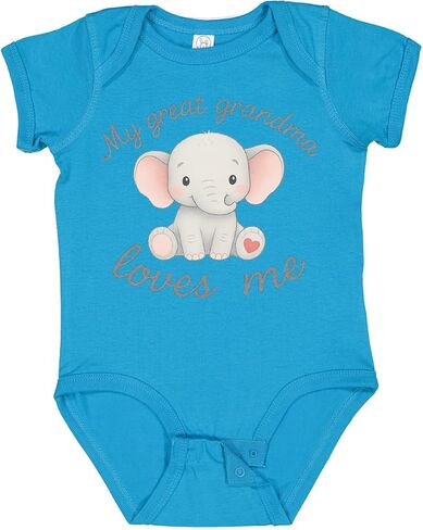 inktastic Great Grandma Loves Me Baby Bodysuit in Saudi Arabia