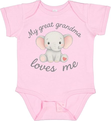 inktastic Great Grandma Loves Me Baby Bodysuit in Saudi Arabia