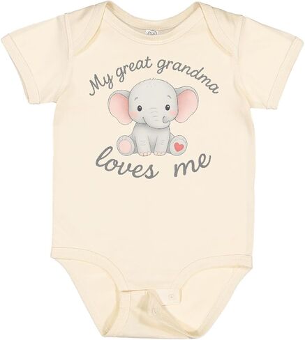 inktastic Great Grandma Loves Me Baby Bodysuit in Saudi Arabia