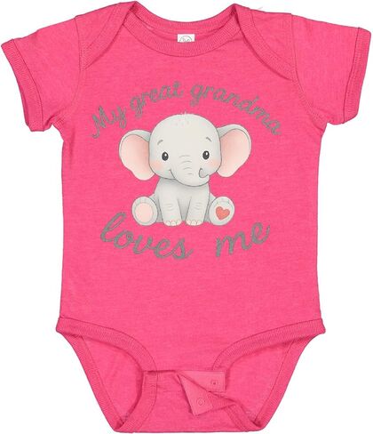 inktastic Great Grandma Loves Me Baby Bodysuit in Saudi Arabia