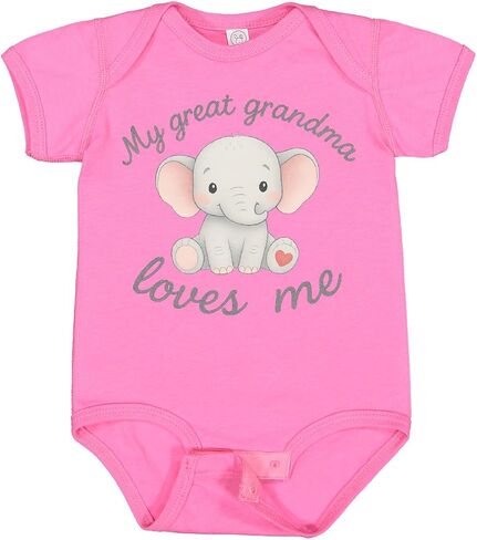 inktastic Great Grandma Loves Me Baby Bodysuit in Saudi Arabia