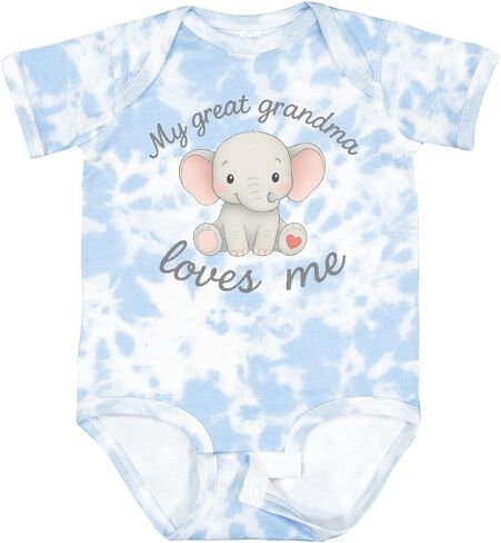 inktastic Great Grandma Loves Me Baby Bodysuit in Saudi Arabia