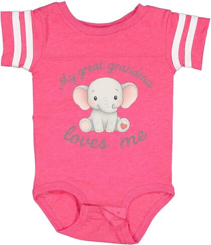 inktastic Great Grandma Loves Me Baby Bodysuit in Saudi Arabia