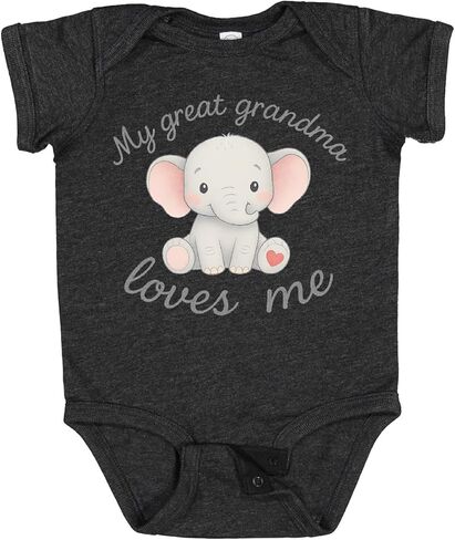 inktastic Great Grandma Loves Me Baby Bodysuit in Saudi Arabia