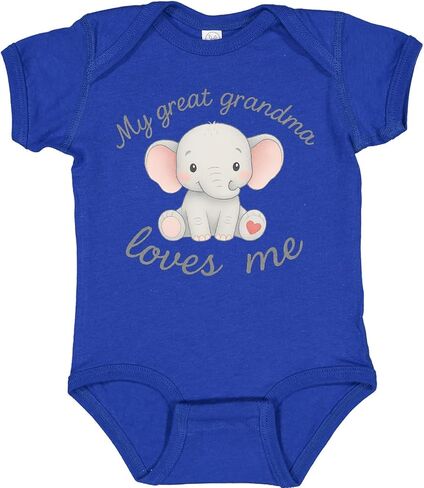 inktastic Great Grandma Loves Me Baby Bodysuit in Saudi Arabia