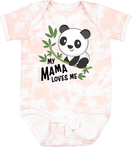 inktastic My Mama Loves Me- Cute Panda Baby Bodysuit in Kuwait