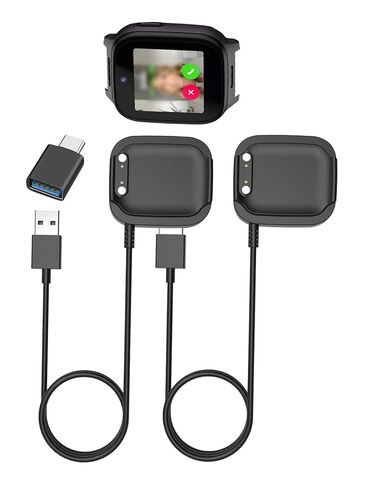 for Cosmo JrTrack 5/JrTrack 4 Kids Smart Watch Charger Cable with Base, FJIASTB Magnetic USB A Fast Charging Cord with USB C Adapter, 3.3ft (1-Pack) in Saudi Arabia
