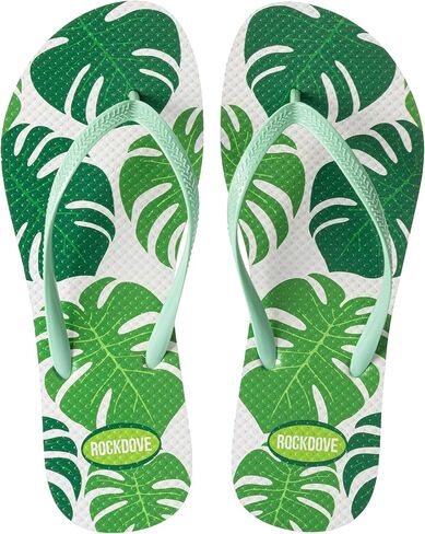 RockDove Women’s Seabreeze Printed Beach Flip Flops Lightweight Summer Thong Sandal for Pool, Vacation, and Everyday Wear in Kuwait