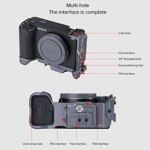 FALCAM F22/F38/F50 Quick Release Camera L-Bracket Grey in Kuwait