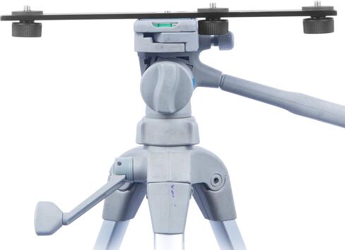 iBOLT 10 inch Tripod Camera Slider Bar with 3 Camera(_ inch) Screw attachments and Tablet Holder- Great for adding additional Microphones, LED Lights, Flash, monitors, etc- DSLR, GoPros, Video Cameras in Kuwait