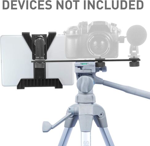 iBOLT 10 inch Tripod Camera Slider Bar with 3 Camera(_ inch) Screw attachments and Tablet Holder- Great for adding additional Microphones, LED Lights, Flash, monitors, etc- DSLR, GoPros, Video Cameras in Kuwait