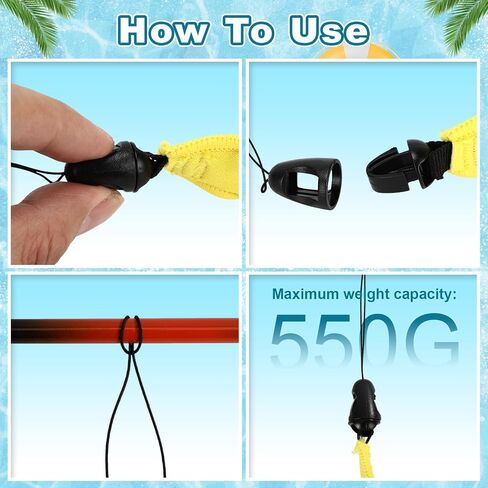 2 Set Waterproof Float Strap Large Shoulder Wristband Universal High Visibility Lanyard Underwater Camera Phone in Kuwait