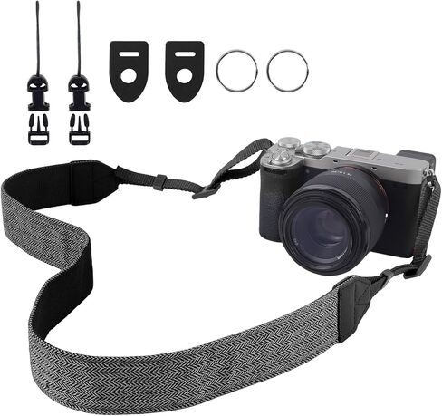 Camera Strap, Adjustable Cotton Neck and Shoulder Strap, Comfortable with Quick Release Buckles for DSLR and SLR in Kuwait