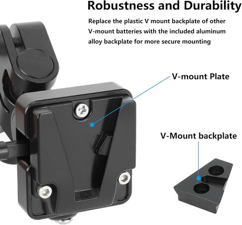 CAMVATE Quick Release V-Lock to Light Pole Stand Adapter-3844 in Kuwait