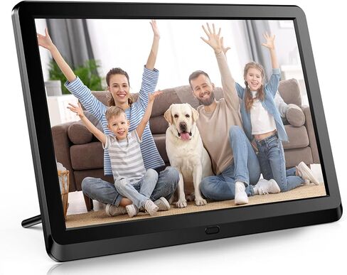 10 Inch Digital Picture Frame with IPS Screen, Smart Digital Photo Frames Electronic Picture Frame Slideshow with IPS Screen Remote Control Easy Setup and Share Photos Video for Friends and Family in Kuwait