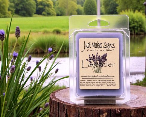 Just Makes Scents 2 Pack - Lavender Scented Wax Melts | Blended Soy Wax Cubes | Long Lasting Wax Bars Made Relaxing Lavender Fragrance in Saudi Arabia