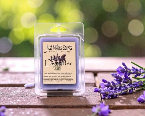Just Makes Scents 2 Pack - Lavender Scented Wax Melts | Blended Soy Wax Cubes | Long Lasting Wax Bars Made Relaxing Lavender Fragrance in Saudi Arabia