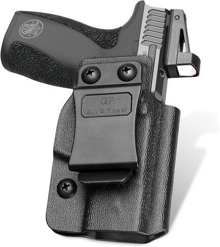 حافظة IWB Kydex لـ S&W Bodyguard 2.0، قطع بصري، حامل مخفي داخل حزام الخصر، احتفاظ قابل للتعديل وغير قادر، تصميم مفتوح من الأعلى، اليد اليمنى in Saudi Arabia