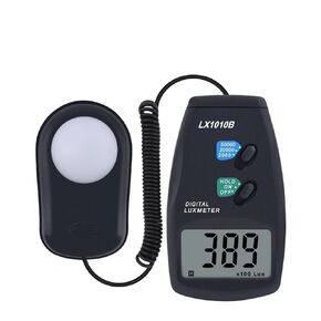 Digital Illuminance Meter, Light Meter, Digital, Handheld Ambient Temperature Measuring Instrument, Digital Illuminance Meter 0-50000 Lux Photometer Exposure Remote Control in Kuwait