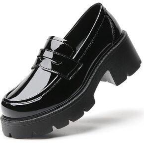 Platform Loafers for Women Women's Loafers Chunky Heel Lightweight Penny Loafer Business Casual Comfortable Dressy Slip-Ons Work Office Womens Shoes in Saudi Arabia