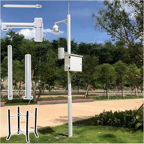 عمود كاميرا مراقبة CCTV بطول 20 قدمًا لـ IP/PTZ/القبة، قابل للتعديل 2-3 أقسام، طلاء أبيض، مثالي للأمن في الهواء الطلق، سهل التركيب، طول 400 سم in Kuwait