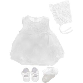 Baby Girl Dress New Born Toddler Lace Wedding Birthday Infant Dresses Outfit in Saudi Arabia