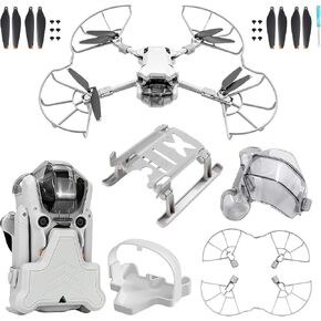 Mini 5 Pro Propeller Guard - مجموعة ملحقات مكونة من 4 قطع مع شفرات معدات الهبوط وأرجل تمديد قابلة للطي وغطاء عدسة Gimbal لطائرة DJI Mini 5 Pro Drone in Kuwait
