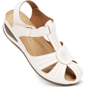 Ecetana Womens Sandals Closed Toe: 2026 Dressy Comfortable Wedge Sandals Summer Fisherman Platform Sandals Adjustable Casual Walking Shoes in Kuwait