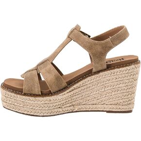 Corkys Footwear Hey Girl Women's Somethings Fishy Wedge - Featuring a Strappy Upper with an Adjustable Buckle, Jute-Wrapped Outsole, Cushioned EVA Insoles, and a 3.75-inch Heel in Kuwait