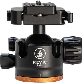 رأس كروي Revic BH1L مع مشبك رافعة، معيار Arca-Swiss، 360 درجة، تحميل 44 رطل، ألومنيوم آلي (PD-G2060) in Kuwait