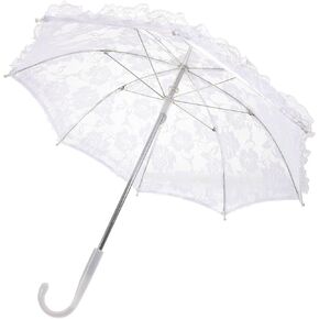 Wedding Lace Parasol Lace Umbrella White Multifunctional Parasol for Wedding Photoshoot Stage Performance in Kuwait