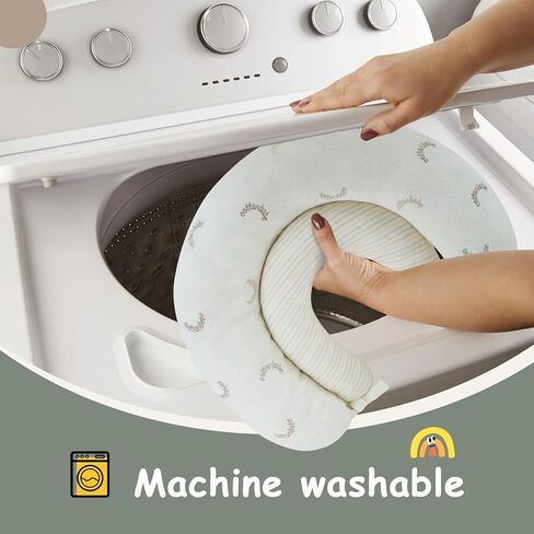 وسادة وقت البطن 2 في 1 لحديثي الولادة، وسادة قطنية ناعمة لوقت البطن تعزز النمو، تصميم مريح، هدية مثالية للطفل in Kuwait