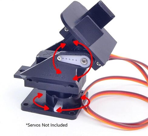 3 قطع منصة كاميرا قابلة للإمالة - منصة تثبيت كاميرا مضادة للاهتزاز لطائرات 9G SG90 Micro Servo 2 محور FPV طائرة PTZ للتصوير الجوي بدون طيار Arduino Jetson nano Raspberry in Kuwait
