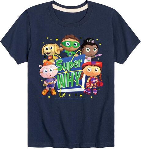 HYBRID APPAREL Super Why - Whyatt and Friends-Toddler and Youth Short Sleeve Tee in Kuwait