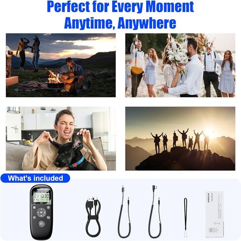Rechargeable Intervalometer Timer Shutter Release Remote with LCD Screen Compatible with Sony A7 III A7 IV A7R IV A7C II A6600 A6700 RX100 VII ZV-1 ZV-E1 ZV-E10 II for Time-Lapse Photography in Saudi Arabia