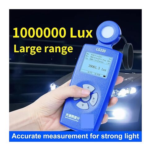 Luxmeter Cct CRI Luxometer ضوء متر المهنية مقياس الإضاءة عالية الدقة مقياس الإضاءة الطيفية LS330 in Kuwait
