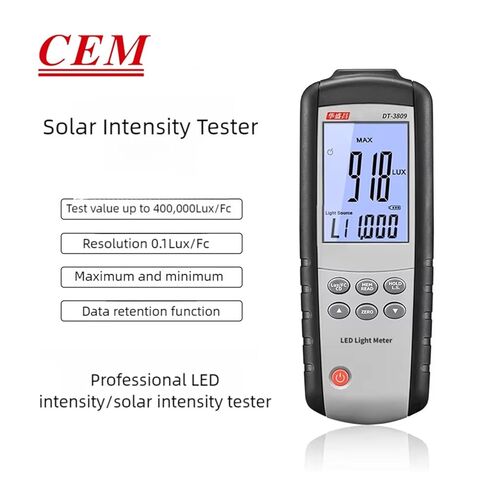 إضاءة LED/مقياس ضوء يصل إلى 400,000 لوكس / 40,000 Fc Lar بإضاءة خلفية، مقياس ضوء للنباتات، مصابيح LED للمنزل والمكتب in Kuwait