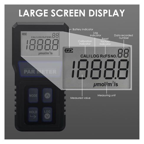 Reef Aquarium IP68 Waterproof Sensor Digital Full-Spectrum Reef Tank PAR Meter PPFD Tester(PAR-414) in Saudi Arabia