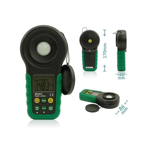 مقياس Luxmeter الرقمي 200,000 متعدد الوظائف مقياس إضاءة لوكس اختبار الأطياف المدى التلقائي الذروة دقة عالية in Kuwait