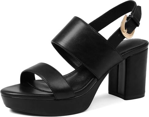 Marc Ford Platform Heels for Women Chunky Heels Sandals with Ankle Strap Fashion Open Toe Block Heels for Summer Dress 2026 in Kuwait